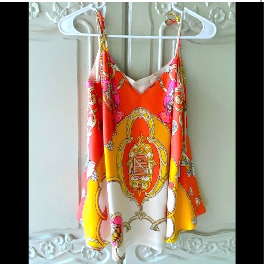 Julie brown spaghetti strap silk size p